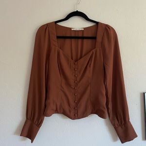 Abercrombie & Fitch Long-Sleeve Blouse
